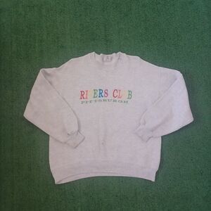 VINTAGE AND RARE 90's College House Pittsburgh Rivers Club Crewneck Size Large